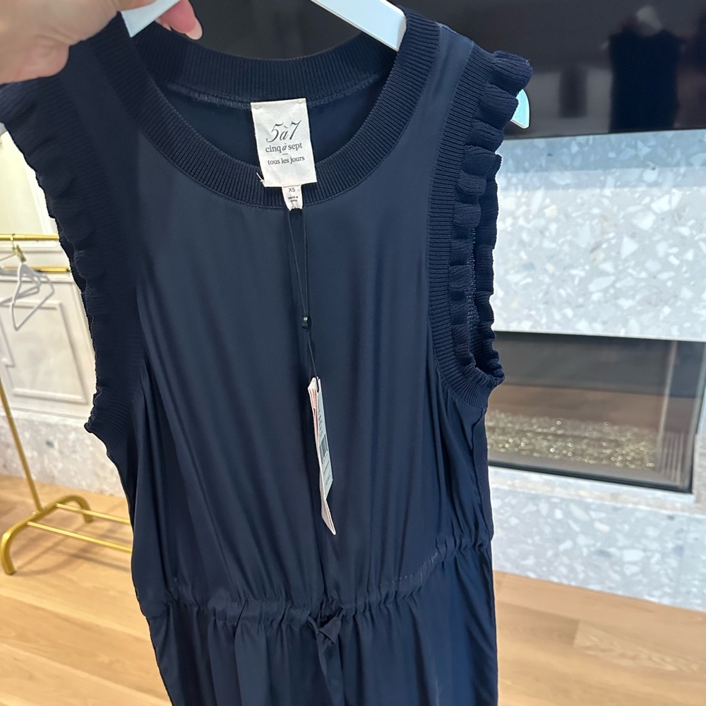 Cinq A Sept - Blue Flowy Silk Dress